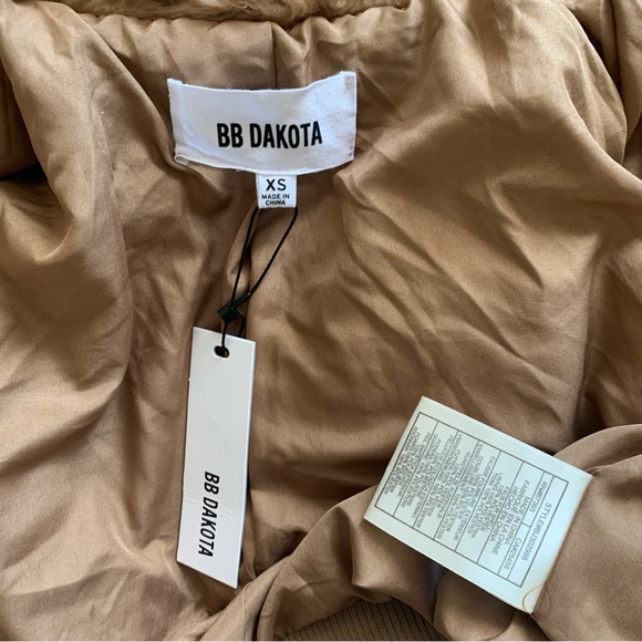 BB Dakota Brown Size XS Fuzzy Jacket Teddy Plush Soft Cozy Warm Coat New - Picture 10 of 16